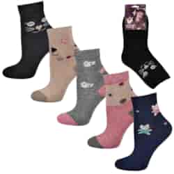 Skarpety dziewczęce angora thermo 8896