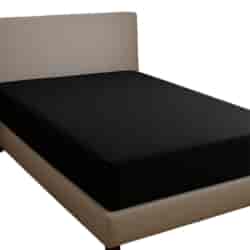 Prześcieradło typu satyna kolor czarny 90x200