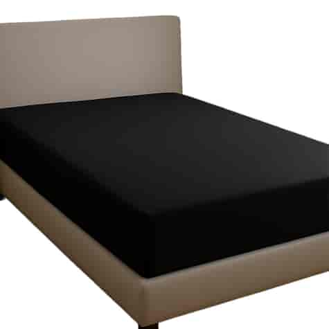 Prześcieradło typu satyna kolor czarny 180x200