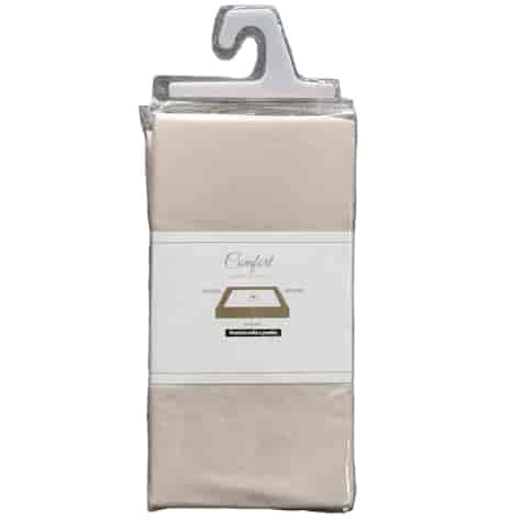 Prześcieradło typu satyna kolor beżowy 200x220