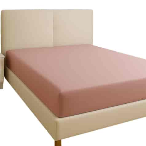 Prześcieradło typu satyna kolor pudrowy róż180x200