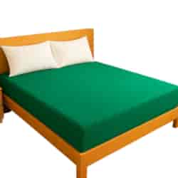 Prześcieradło typu satyna butelkowa zieleń 160x200