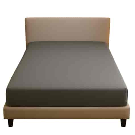 Prześcieradło typu satyna szare 140x200