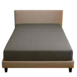 Prześcieradło typu satyna szare 90x200