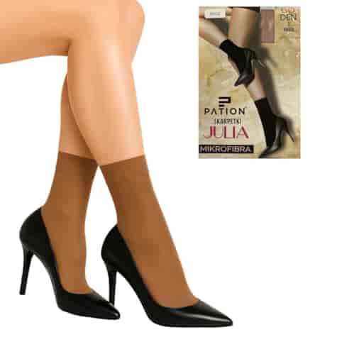 Skarpetki PATION mikrofibra 60 den beige