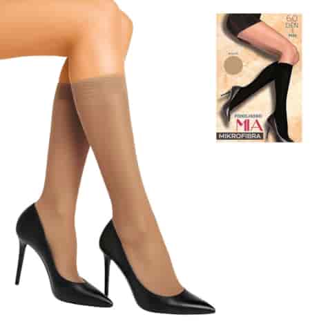 Podkolanówki PATION mikrofibra 60 den beige