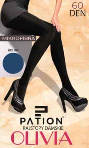 Rajstopy mikrofibra PATION 60 den granat rozm.3