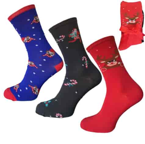 Skarpeta damska świąteczna PATION