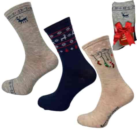 Skarpeta damska świąteczne PATION