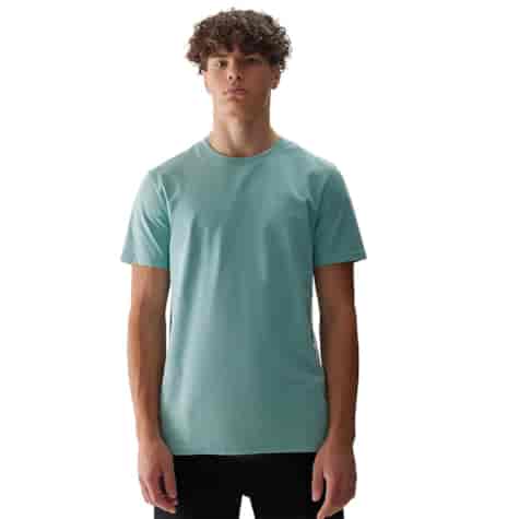 4F T-SHIRT MĘSKI M1154 MORSKI ROZM.XL