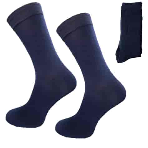 Skarpety męskie garniturowe granatowe