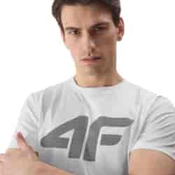 4F T-SHIRT MĘSKI M1155 BIAŁY ROZM.L