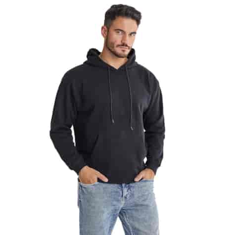 Bluza bawełniana z kapturem CZARNA roz. S - 3XL