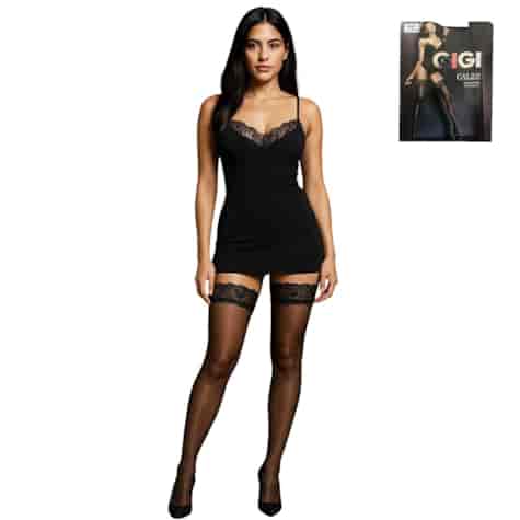 Pończochy samonośne Nero 3-4