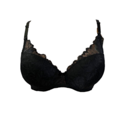Biustonosz Damski koronkowy Czarny 1411B
