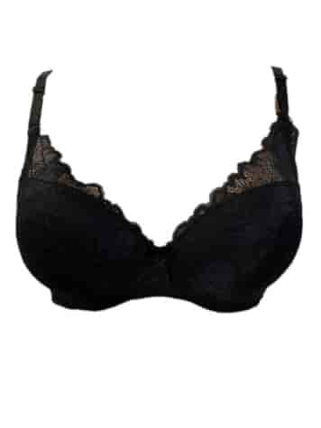 Biustonosz Damski koronkowy Czarny 1411B