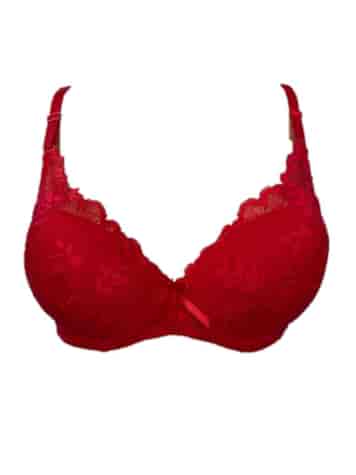 Biustonosz Damski  koronkowy Czerwony 1411B