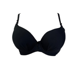 Biustonosz Damski Czarny Gładki 8906C