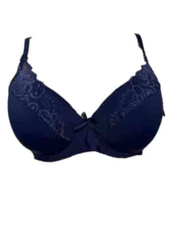Biustonosz Damski Granatowy Półkoronka 8898C