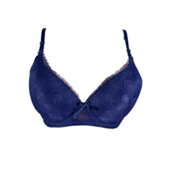 Biustonosz Damski Granatowy koronkowy 5701D