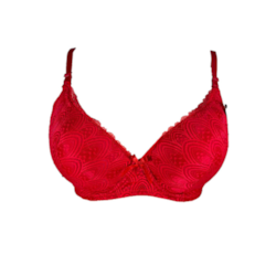 Biustonosz Damski Czerwony koronkowy 5701D