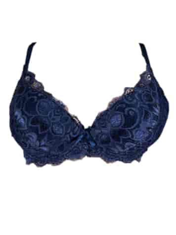 Biustonosz Damski Granatowy koronkowy 8896c