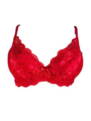Biustonosz Damski Czerwony koronkowy 8896c
