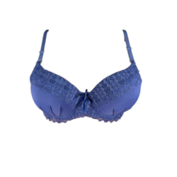 Biustonosz Damski Granatowy Półkoronka 6244B