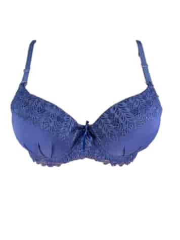 Biustonosz Damski Granatowy Półkoronka 6244B