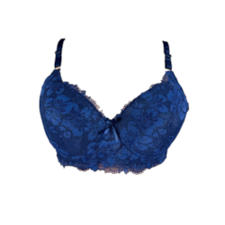 Biustonosz Damski Granatowy koronkowy 1024D