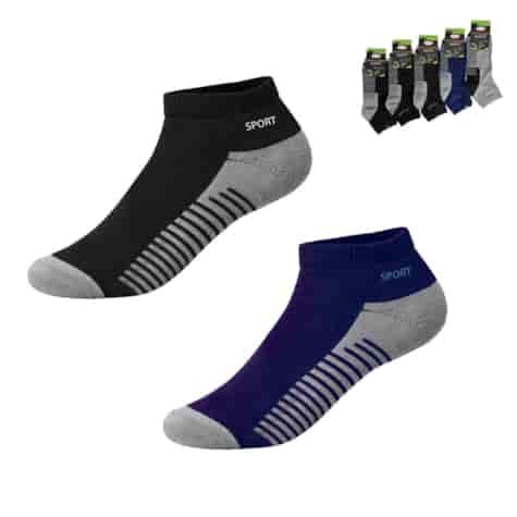 Skarpety Męskie fitness 3/4 ciemne