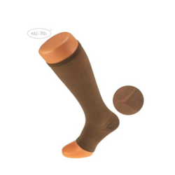 Przeciwżylakowe Bez Zamka 2 Stopień-Ciemny Beż XXL