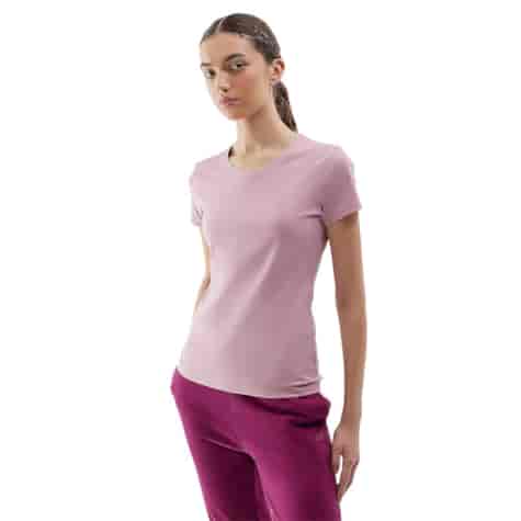 T-SHIRT DAMSKI F1161 J.RÓŻOWY ROZM. L