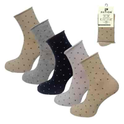 SKARPETY DAMSKIE BEZUCISKOWE PATION D-2514B KROPKI