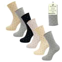 SKARPETY DAMSKIE BEZUCISK PATION D-2514BQ KROPKI