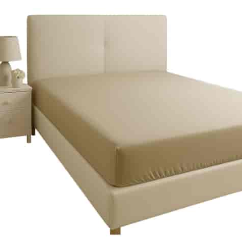 PRZEŚCIERADŁO Z GUMKĄ BEŻOWE 200x220