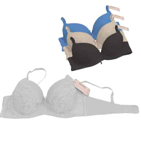 Biustonosz półkoronkowy biały miseczka C