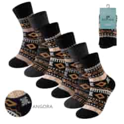 SKARPETA DAMSKA ANGORA DESIGN W25-17 35-38