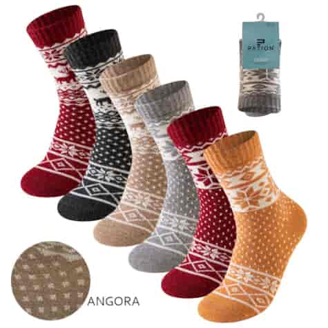 SKARPETA DAMSKA ANGORA DESIGN W25-18 39-42