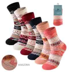 SKARPETA DAMSKA ANGORA DESIGN W25-19 39-42