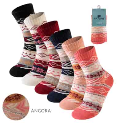 SKARPETA DAMSKA ANGORA DESIGN W25-19 39-42