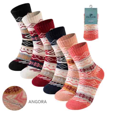 SKARPETA DAMSKA ANGORA DESIGN W25-19 39-42