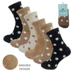 SKARPETA DAMSKA ANGORA DESIGN W25-20 35-38