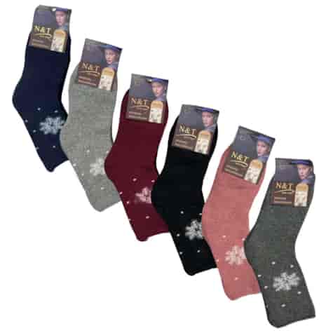 Skarpeta damska angora NA FROCIE MIX