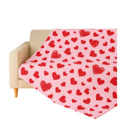 KOC WALENTYNKOWY AMOURA SERCA 100X130CM