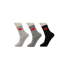 Skarpeta damska walentynkowa