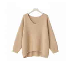 Sweter damski długi rękaw FALLEN ECRU