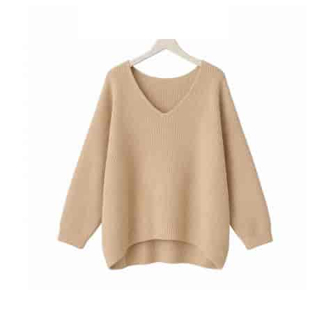 Sweter damski długi rękaw FALLEN ECRU