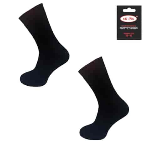 SKARPETA MĘSKA FROTTE CZARNA ROZMIAR 39/42