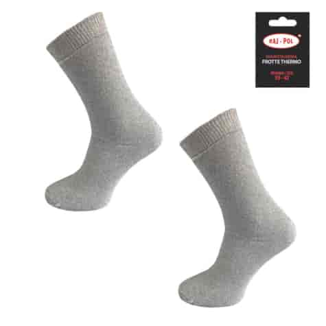 SKARPETA MĘSKA FROTTE SZARA ROZMIAR 39/42